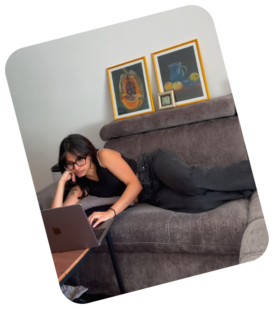 Archita Bose working from home